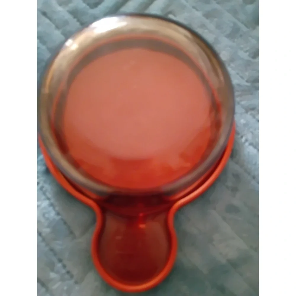 VTG Corning Visions V-150-B Heat 'n' Eat Amber Glass Bowl w/ Lid Cookware